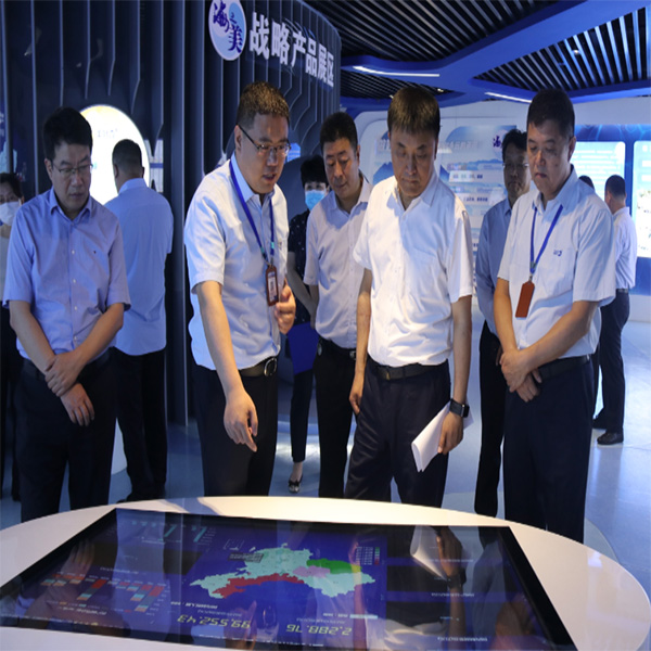 青島市人大常委會副主任張建剛一行到集團調研